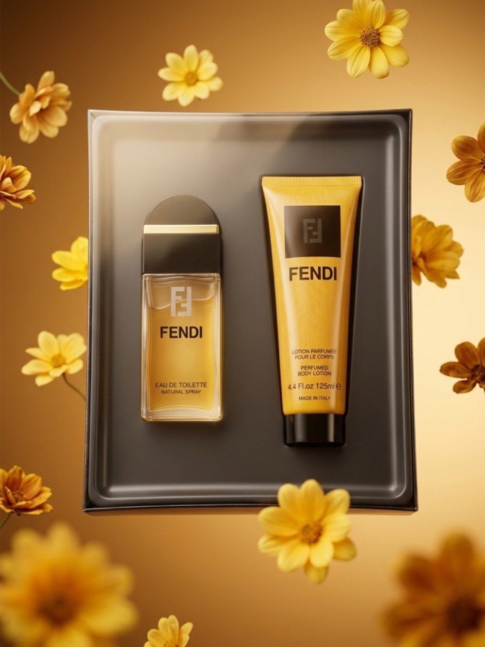 Vintage Fendi 1.7 oz EDT & Body Lotion Gift Set - Sealed / Extremely Rare
